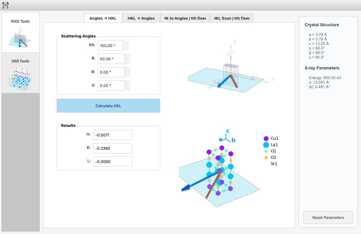 RIXS Toolbox - RIXS Mode