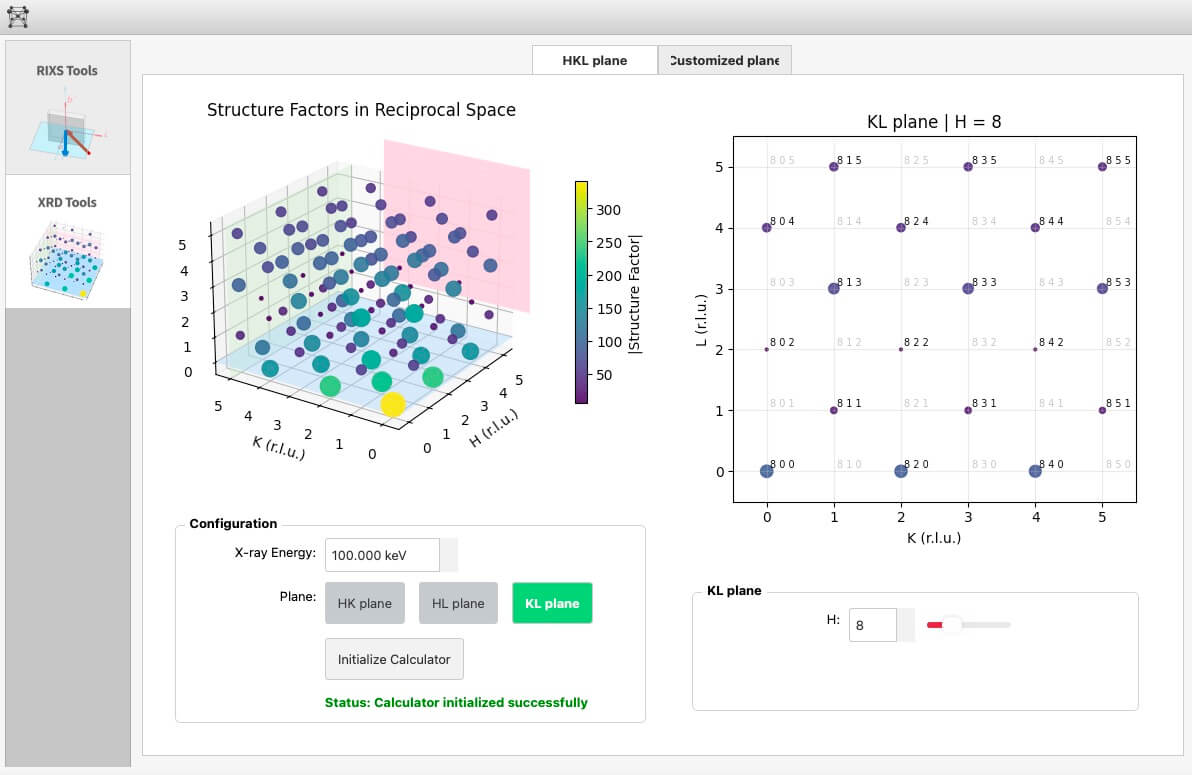 RIXS Toolbox - XRD Mode